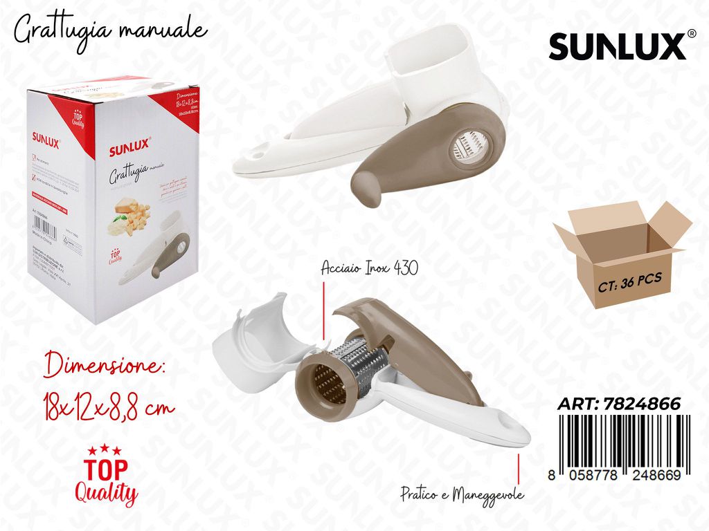 Sunlux Grattugia Manuale Acc. 430 18*12*8.8CM