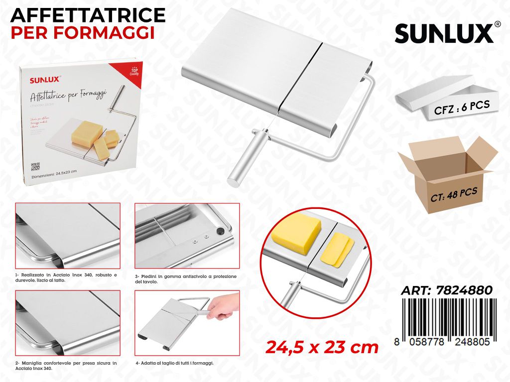 Sunlux Affettatrice Formaggi Acc. 430 24.5*23CM