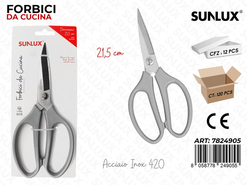 Sunlux Forbici da Cucina ACC.420 21.5CM / Pz da 12