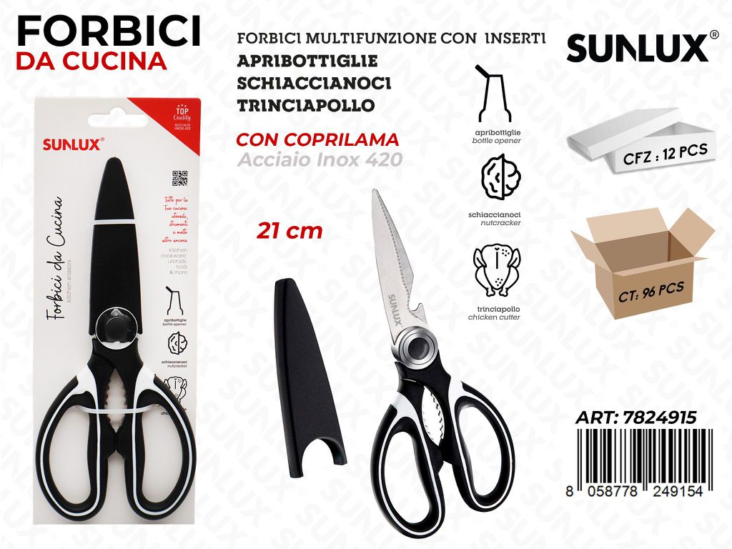 Sunlux Forbici da Cucina Acc. 420 21CM