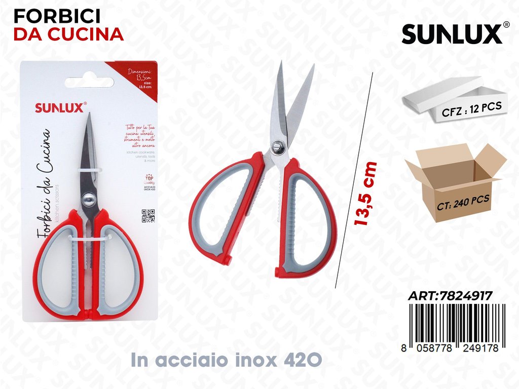 Sunlux Forbici da Cucina ACC.420 13.5CM