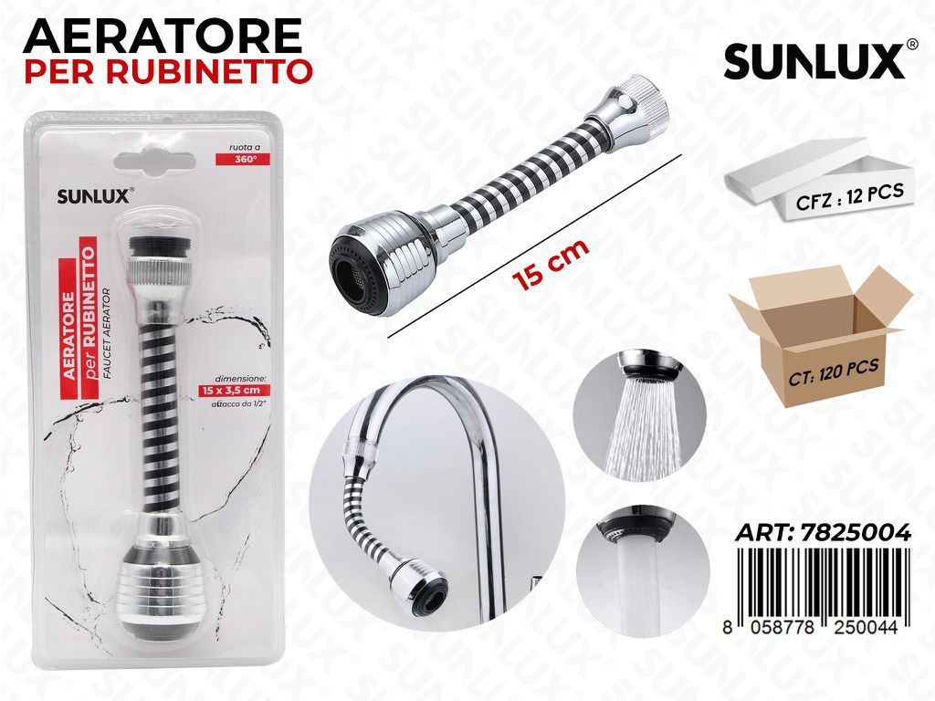 Sunlux Aeratore per Rubinetto 15CM
