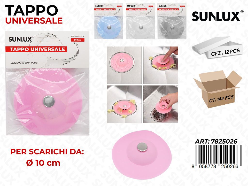 Sunlux Tappo Univ. in Gomma D.10CM