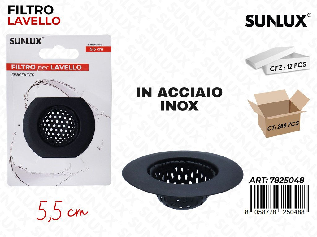 Sunlux Filtro Lavello Acc. Inox 5.5CM
