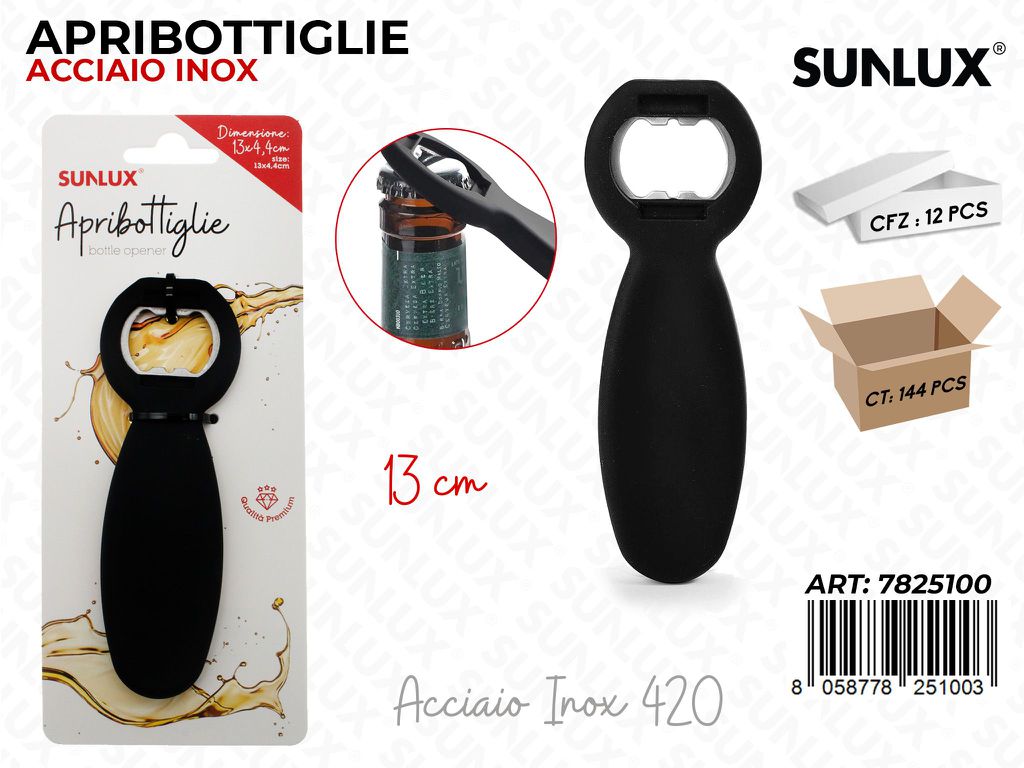 Sunlux Apribottiglie Acc.inox 420 13CM