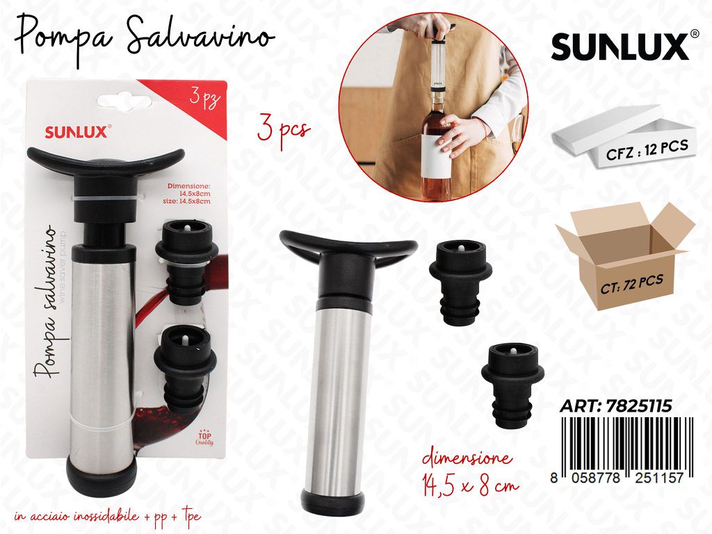 Sunlux Pompa Salvavino 3PCS 14.5*8CM