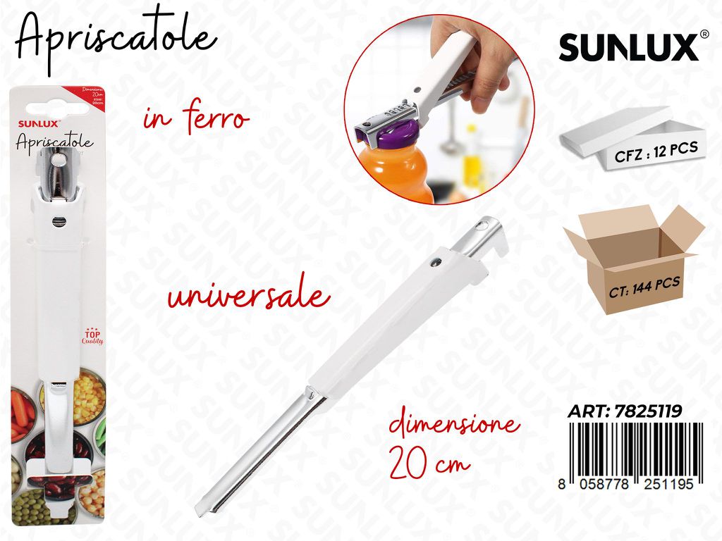 Sunlux Apriscatole in Ferro 20CM