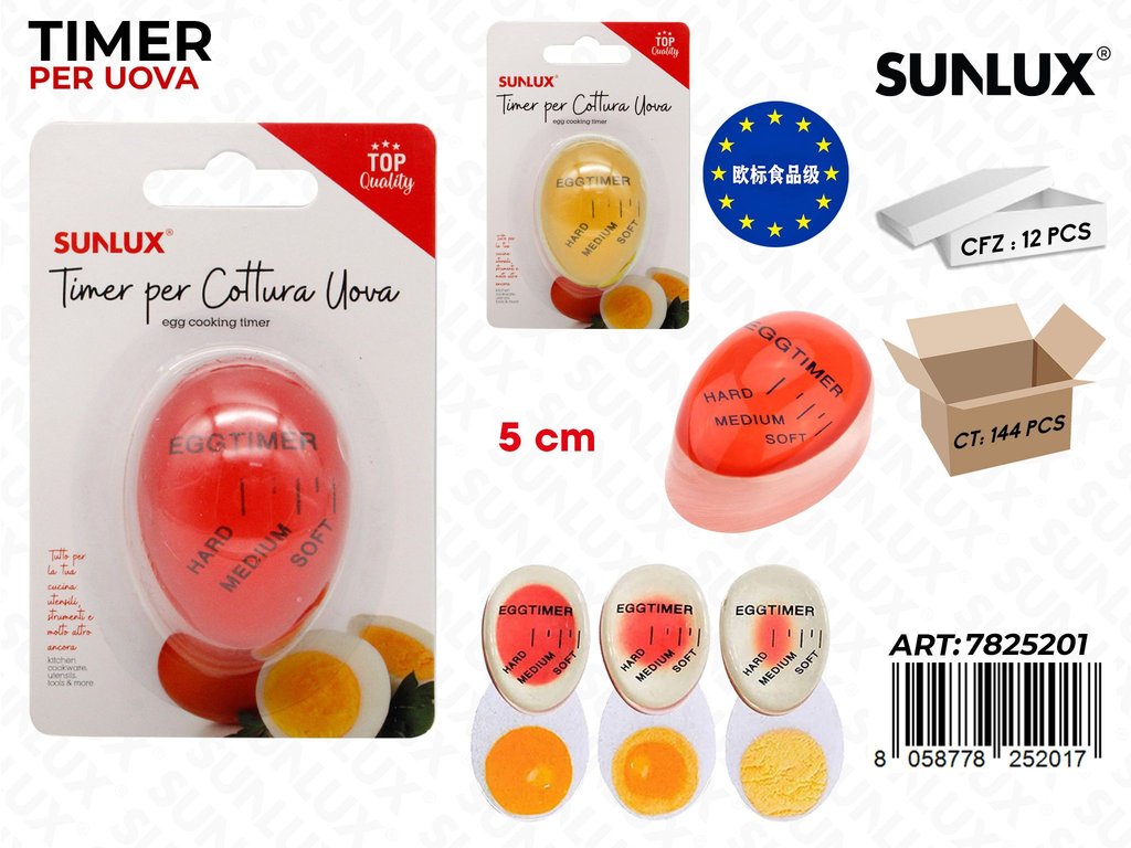 Sunlux Timer per Cottura Uova Ass. 5CM