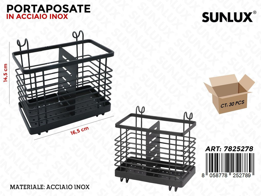 Sunlux Portaposate Acc. Inox 16.5*14.5CM