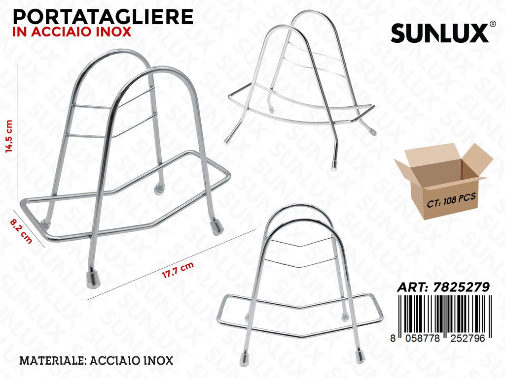 Sunlux Portatagliere Acc.inox 17.7*8.2*14.5CM