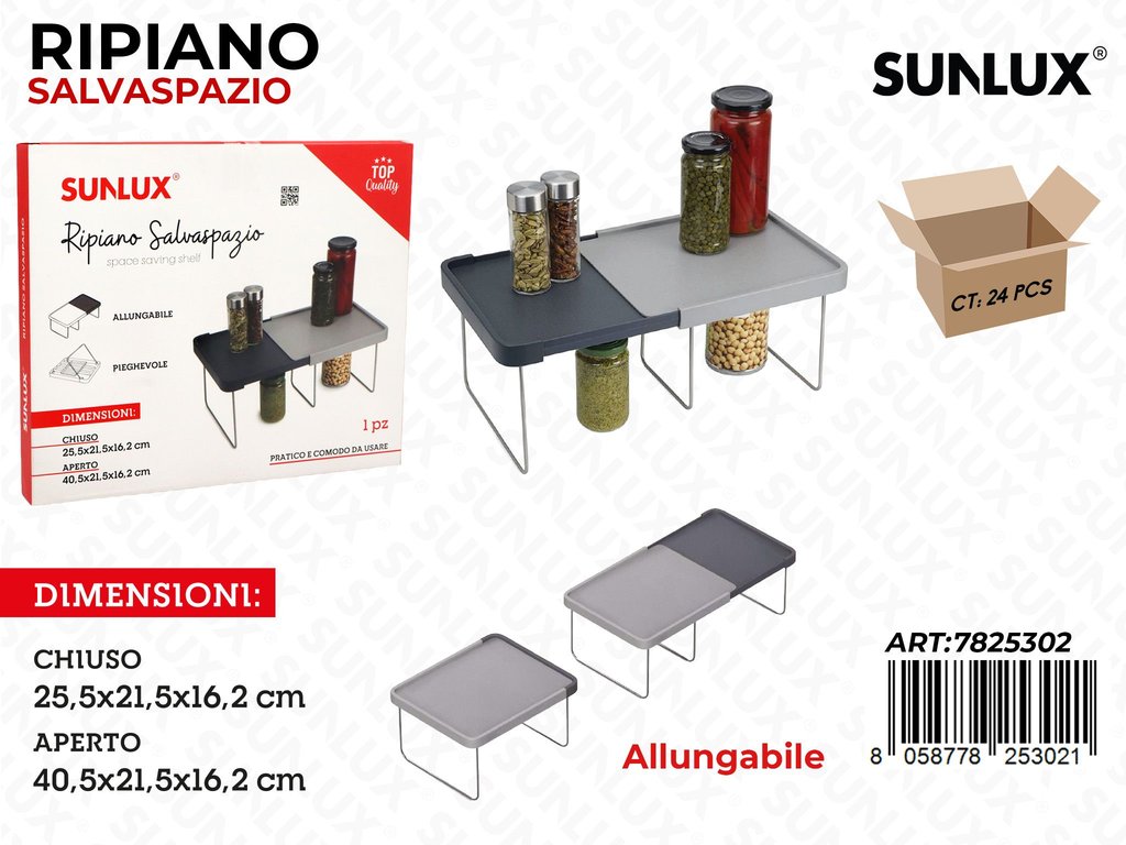 Sunlux Ripiano Salvaspazio 40.5*21.5*16.2CM