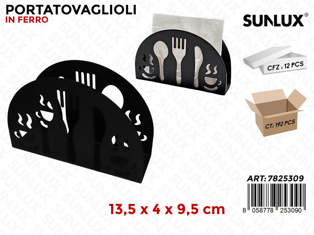 Sunlux Porta Tovaglioli Ferro 13.5*4*9.5CM