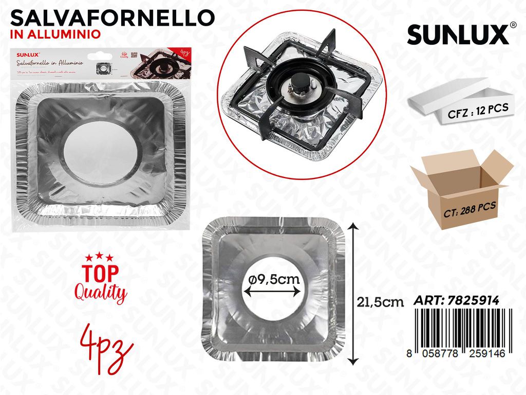 Sunlux Salvafornello Allum. 4PCS 21.5*21.5CM