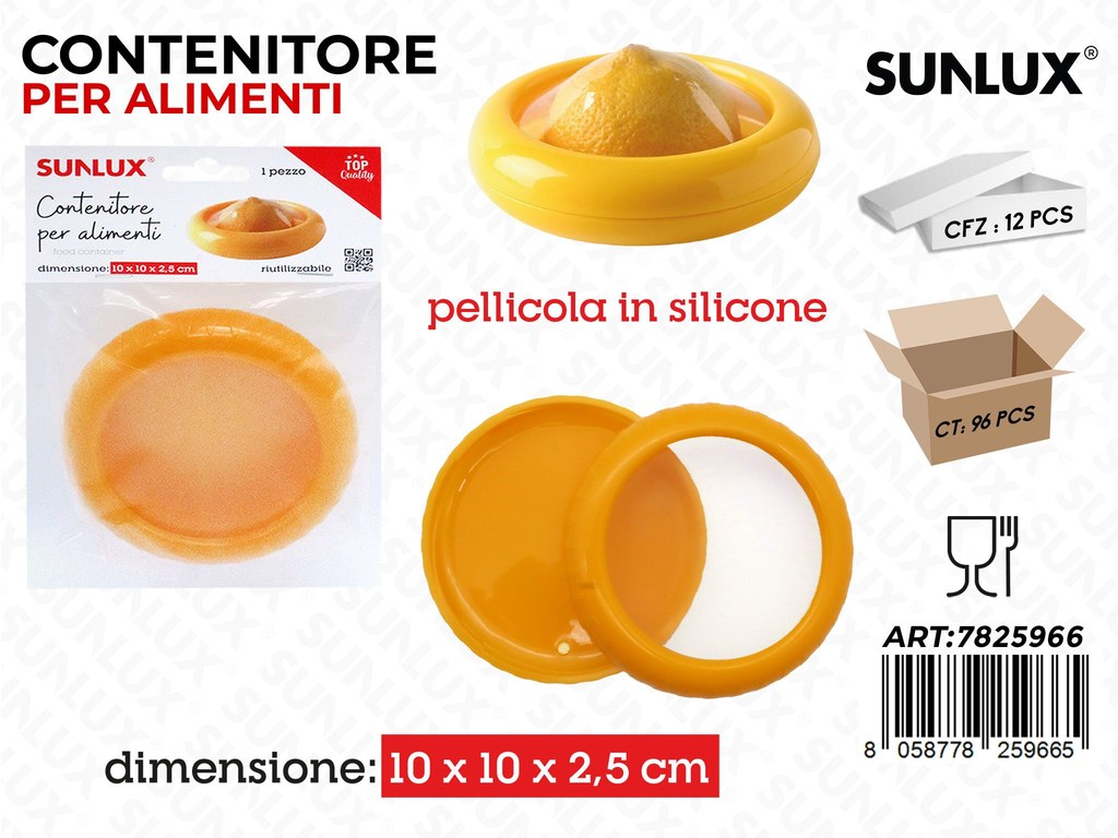 Sunlux Contenitore Alimenti 10*10*2.5CM