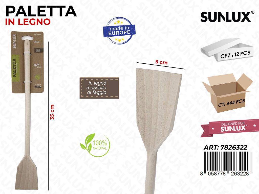 Paletta in Legno di Faggio 5*35 Cm