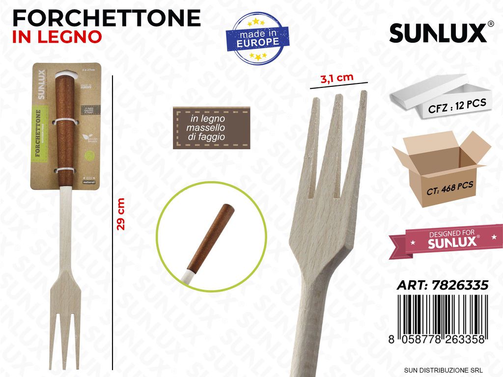 Forchettone N Legno di Faggio 29*3.1CM