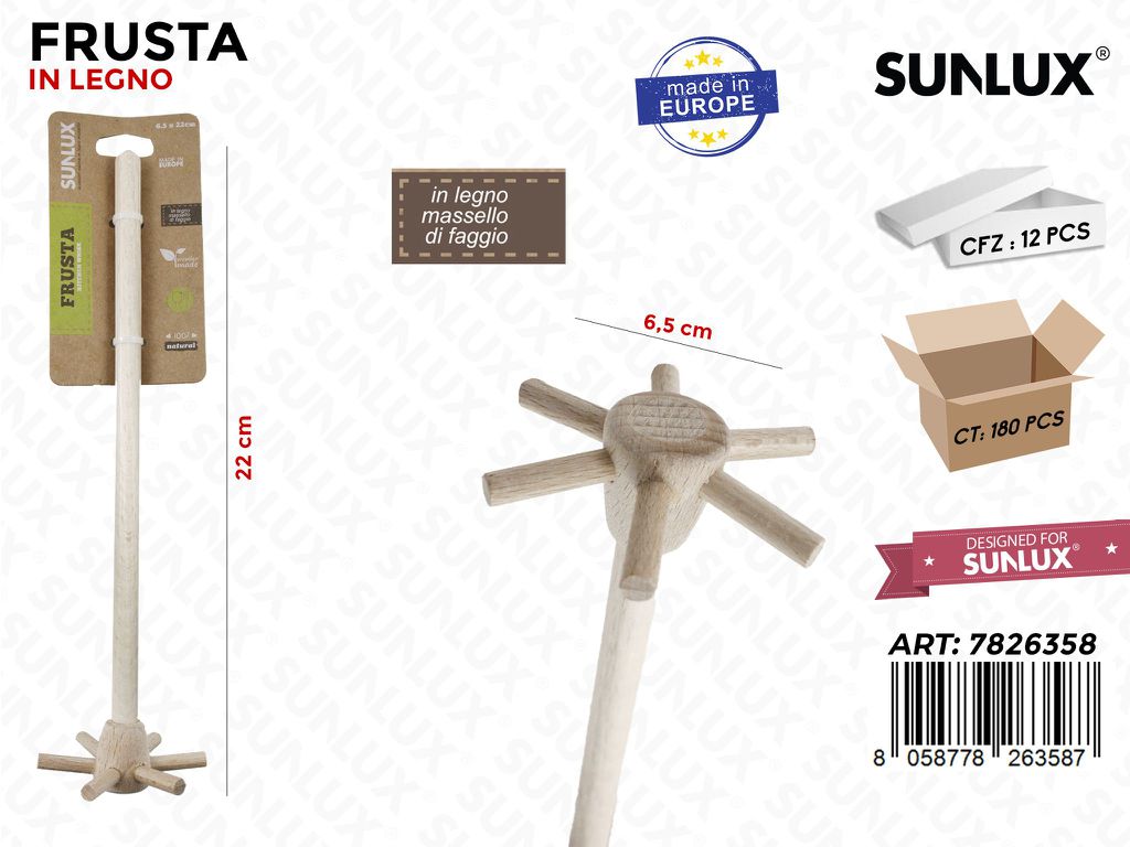 Frusta in Legno di Faggio 22*6.5CM