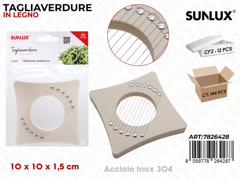 Sunlux Tagliaverdure Acc.inox 304 10*10*1.5CM