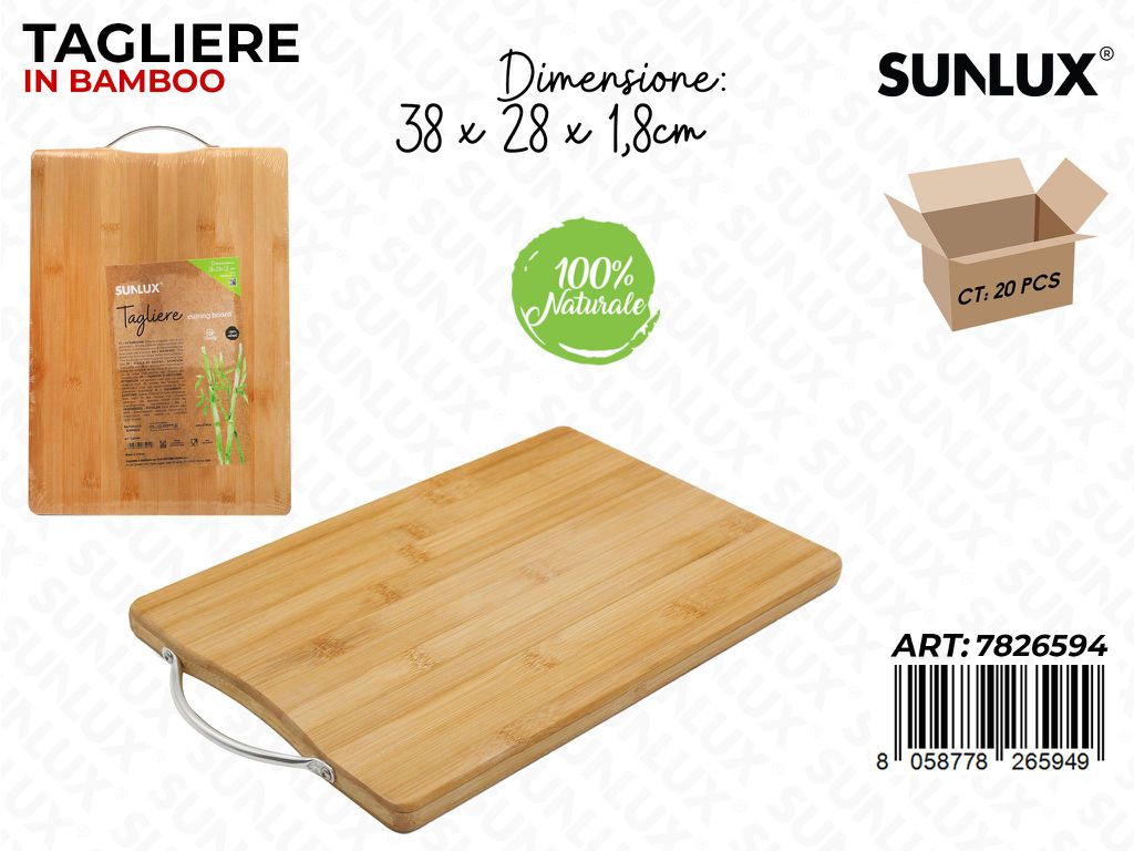 Sunlux Tagliere in Bamboo 38*28*1.8CM