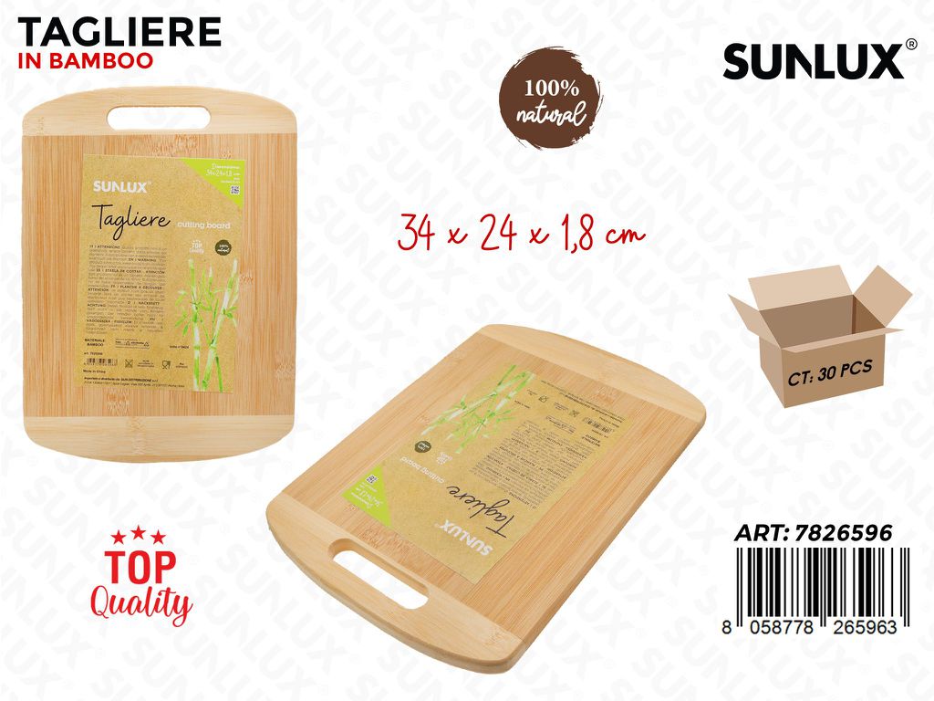Sunlux Tagliere in Bamboo 34*24*1.8CM