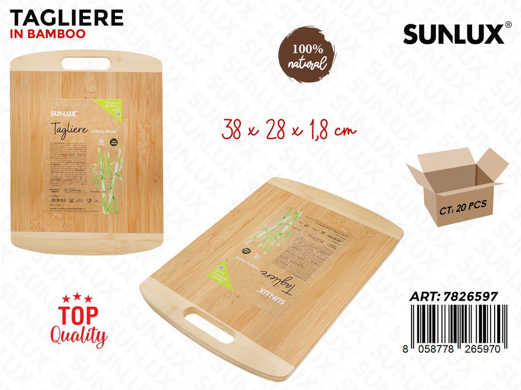 Sunlux Tagliere in Bamboo 38*28*1.8CM