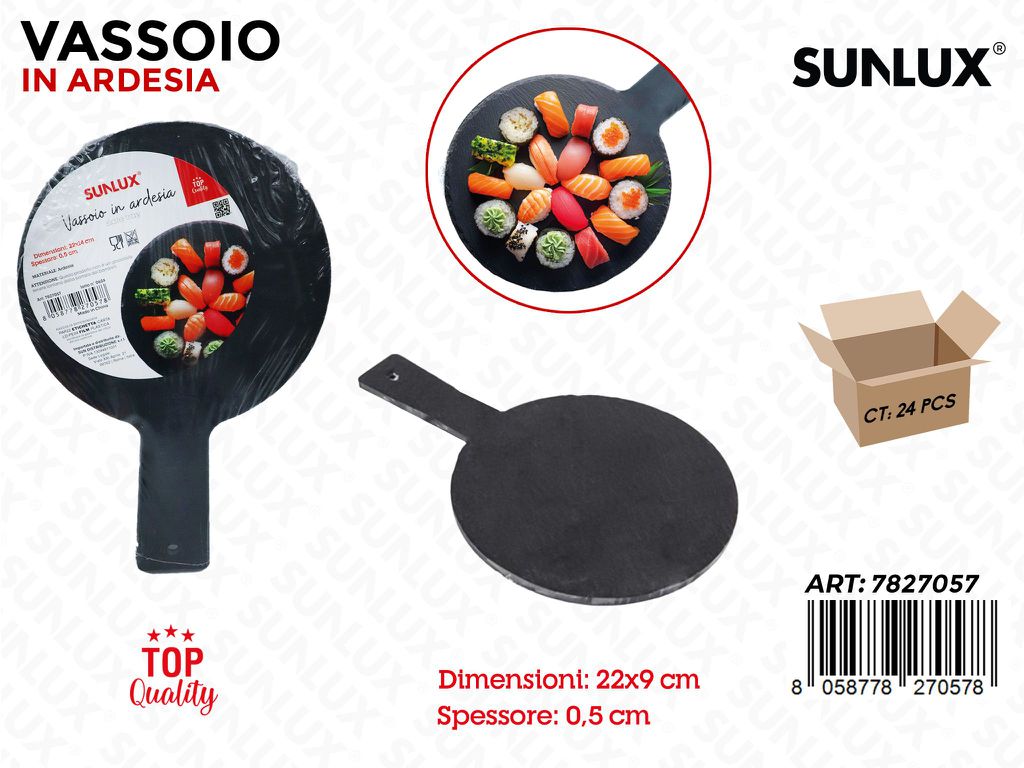 Sunlux Vassoio in Ardesia 22*9*0.5CM