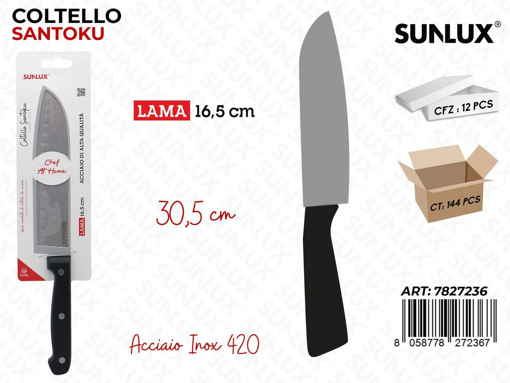 Sunlux Coltello Santoku Acc.inox 420 30.5*16.5CM