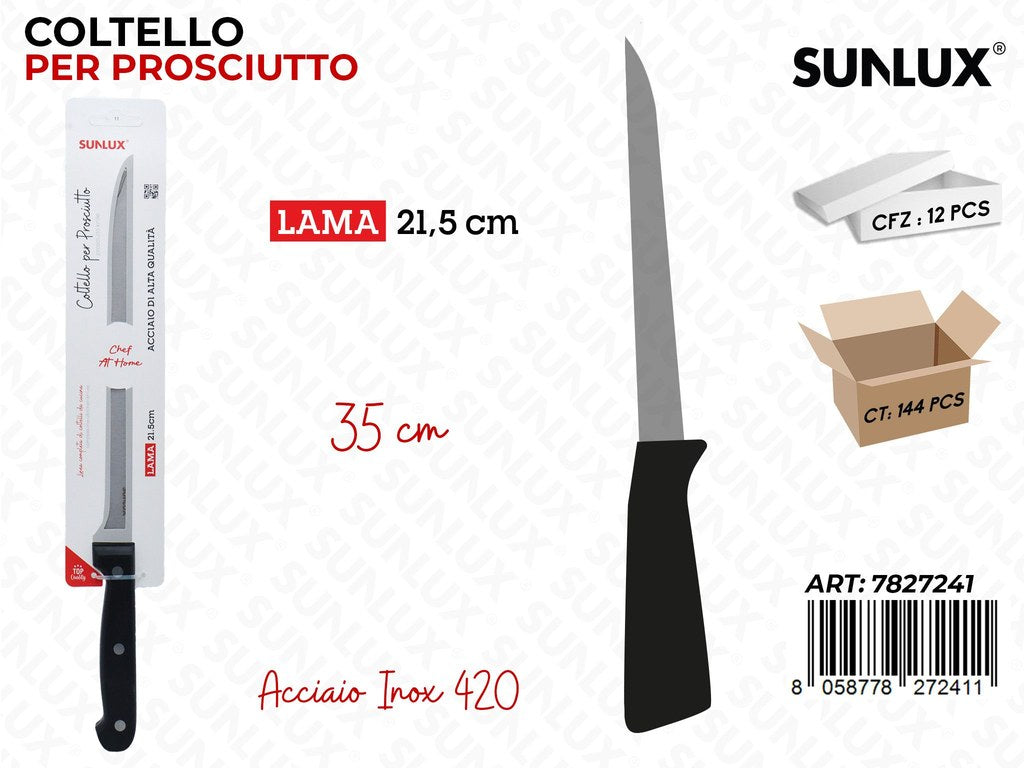 Sunlux Coltello Prosciutto Acc.inox 420 35*21.5CM