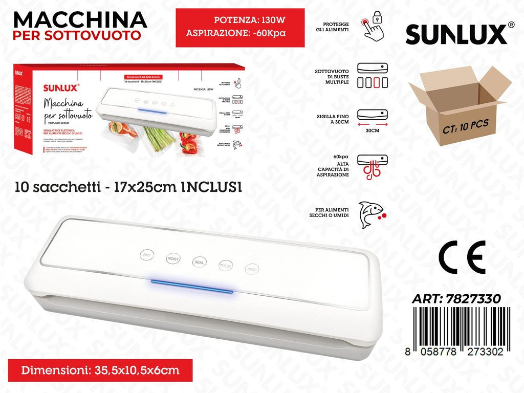 Sunlux Macchina Sottovuoto 35.5*10.5*6CM