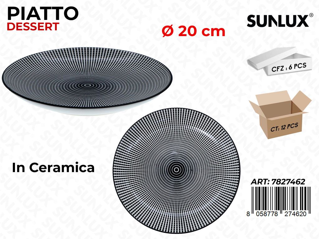 Sunlux Piatto Dessert D.20CM