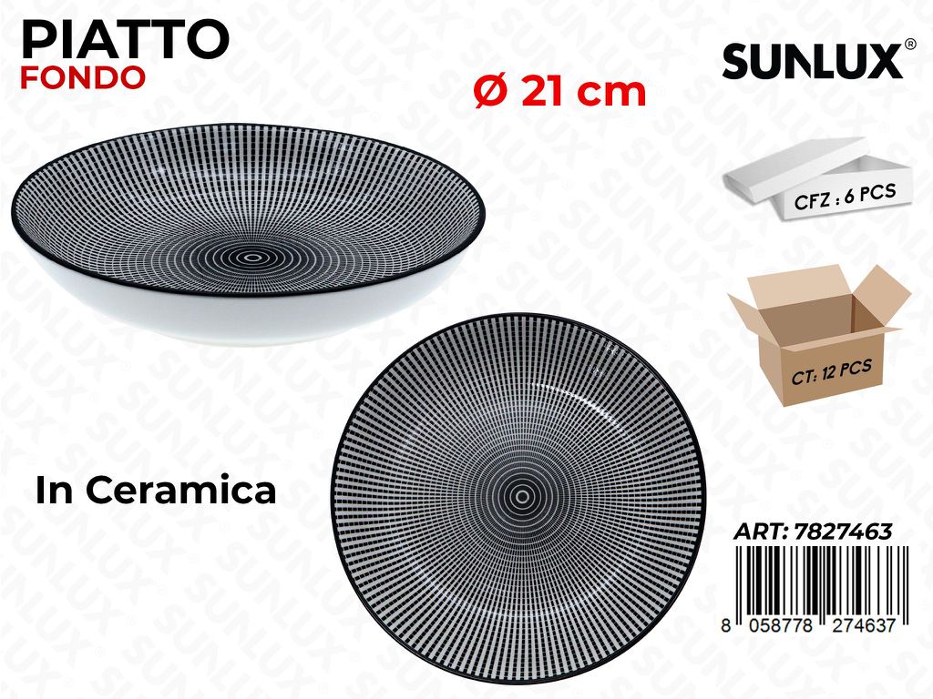 Sunlux Piatto Fondo D.21CM