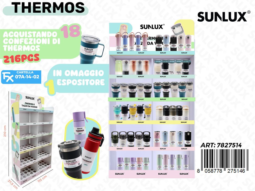 Sunlux Esp. Thermos Doppio 115*210*37.5CM