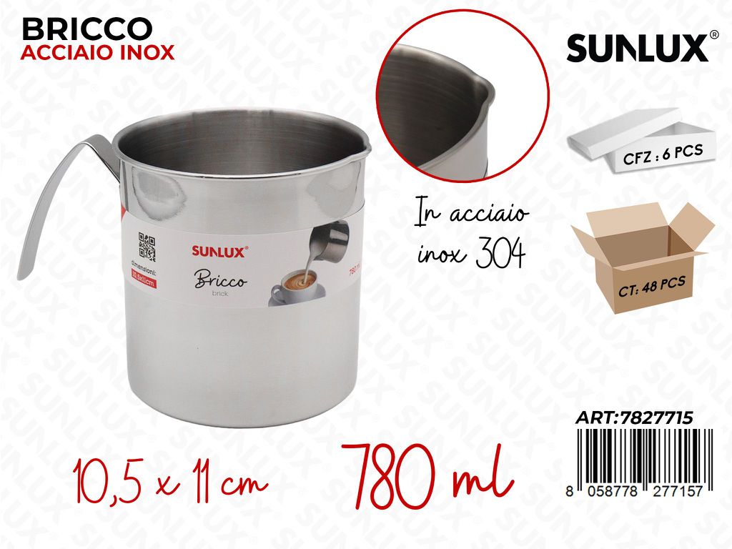 Sunlux Bricco Acc. Inox 304 780ML 10.5*11CM