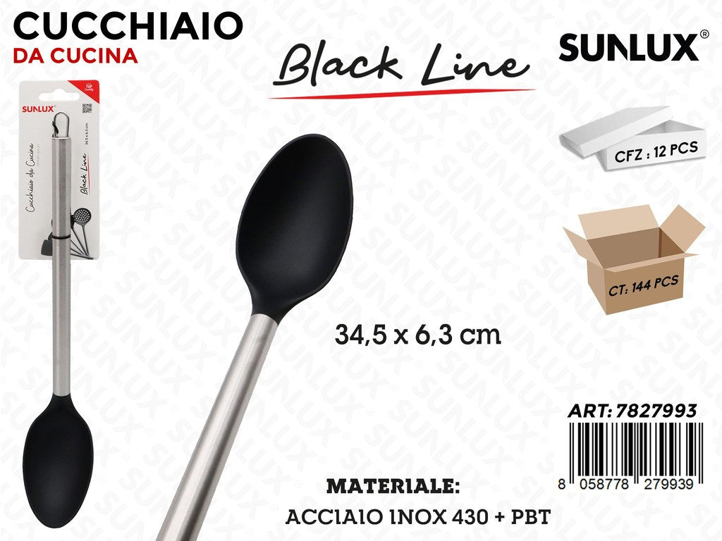 Sunlux Cucchiaio Black Line Inox 430 34.5*6.3CM