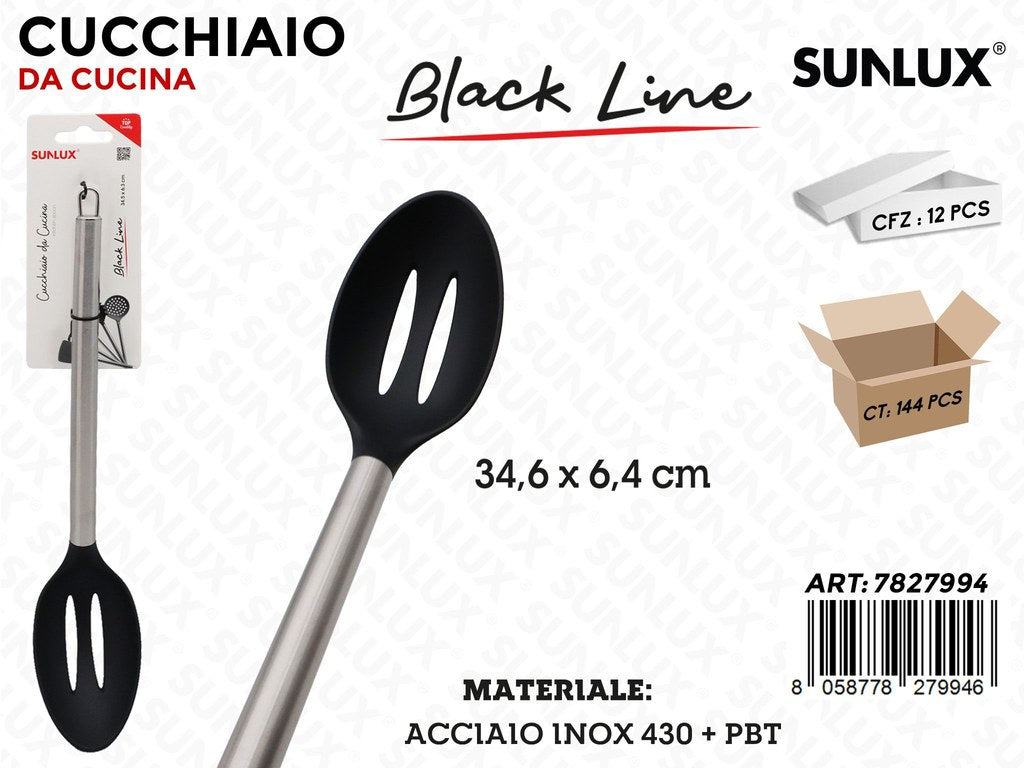 Sunlux Cucchiaio Black Line Inox 430 34.6*6.4CM