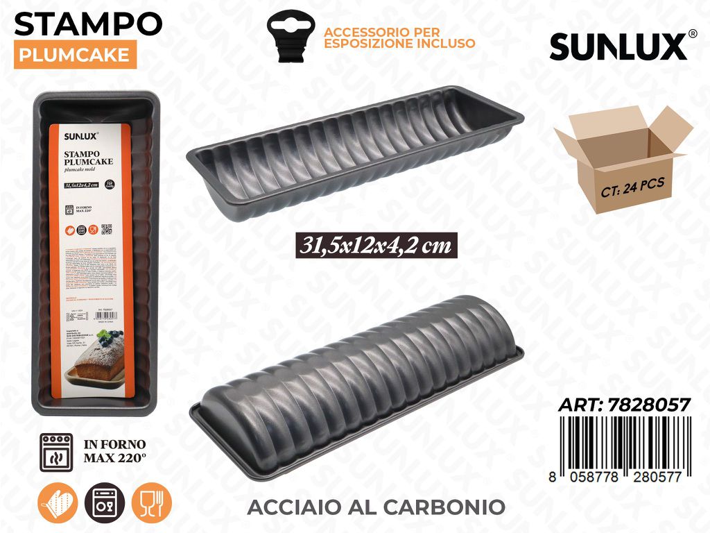 Sunlux Stampo Plumcake Acc. al Carbonio 31.5*12*4.2CM