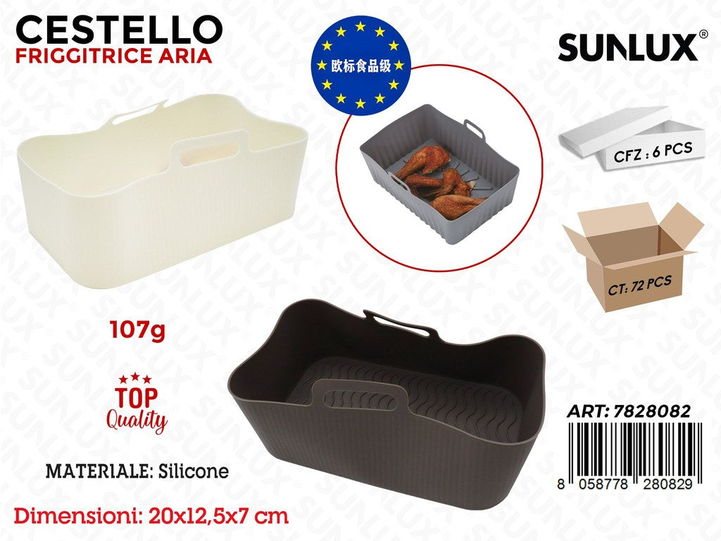 Sunlux Cestello Friggitrice Ad Aria Silic. 107G 20*12.5*7CM Ass.