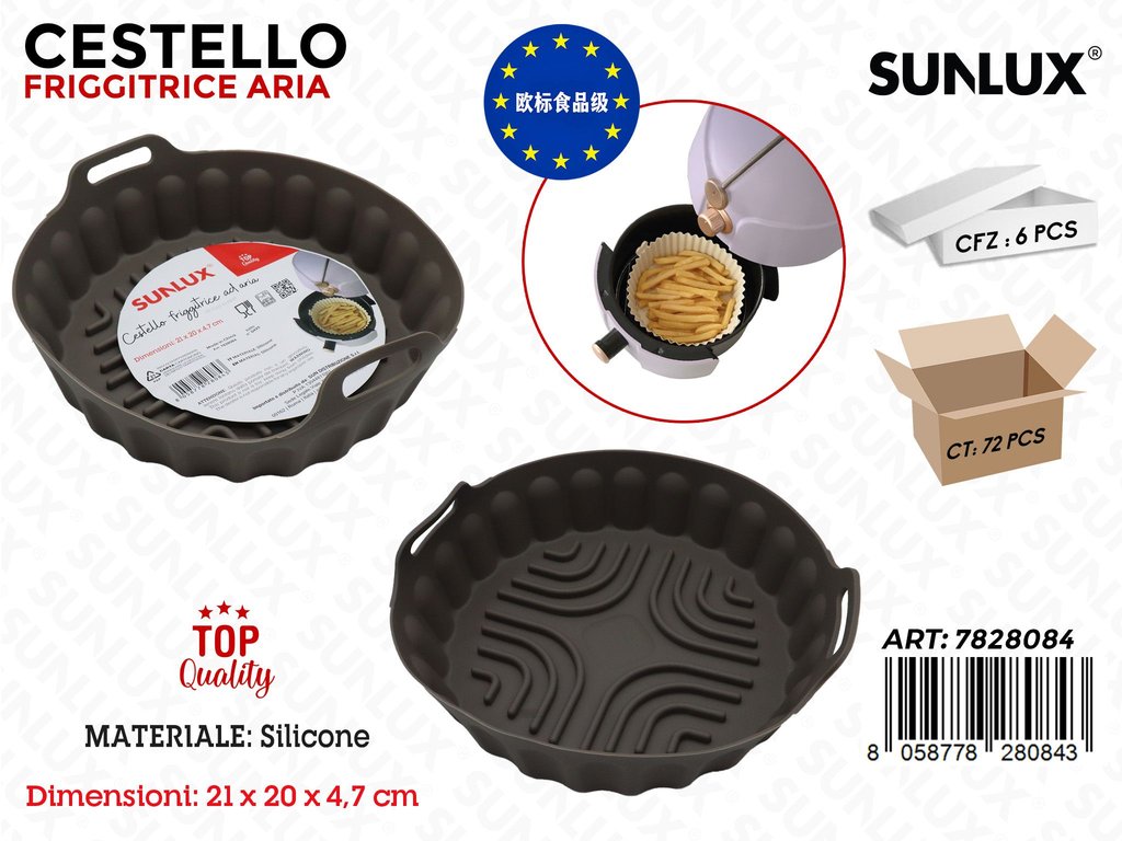 Sunlux Cestello Friggitrice Ad Aria Silic. 21*20*4.7CM