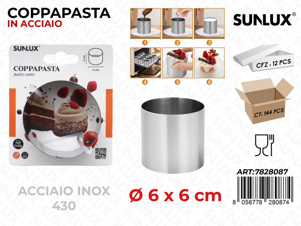 Sunlux Coppapasta Acc. 430 D.6*6CM