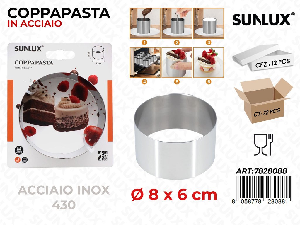 Sunlux Coppapasta Acc. 430 D.8*6CM