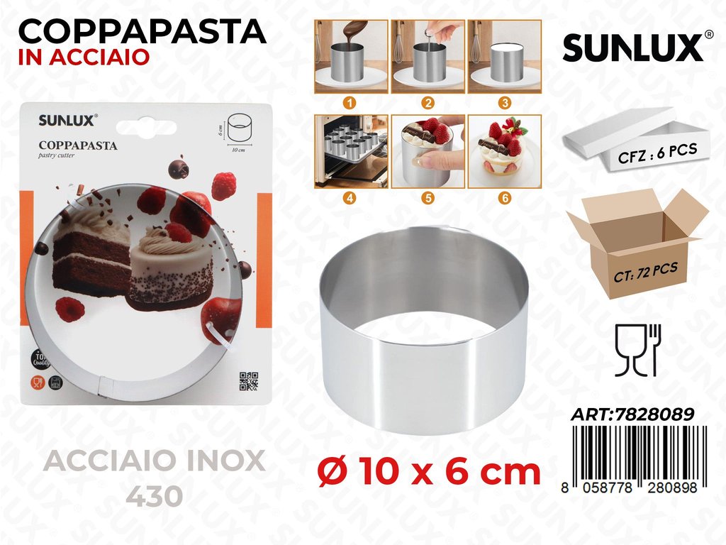 Sunlux Coppapasta Acc. 430 D.10*6CM