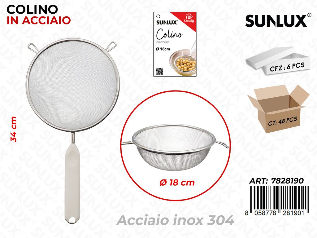 Sunlux Colino Acc.inox 304 D.18CM