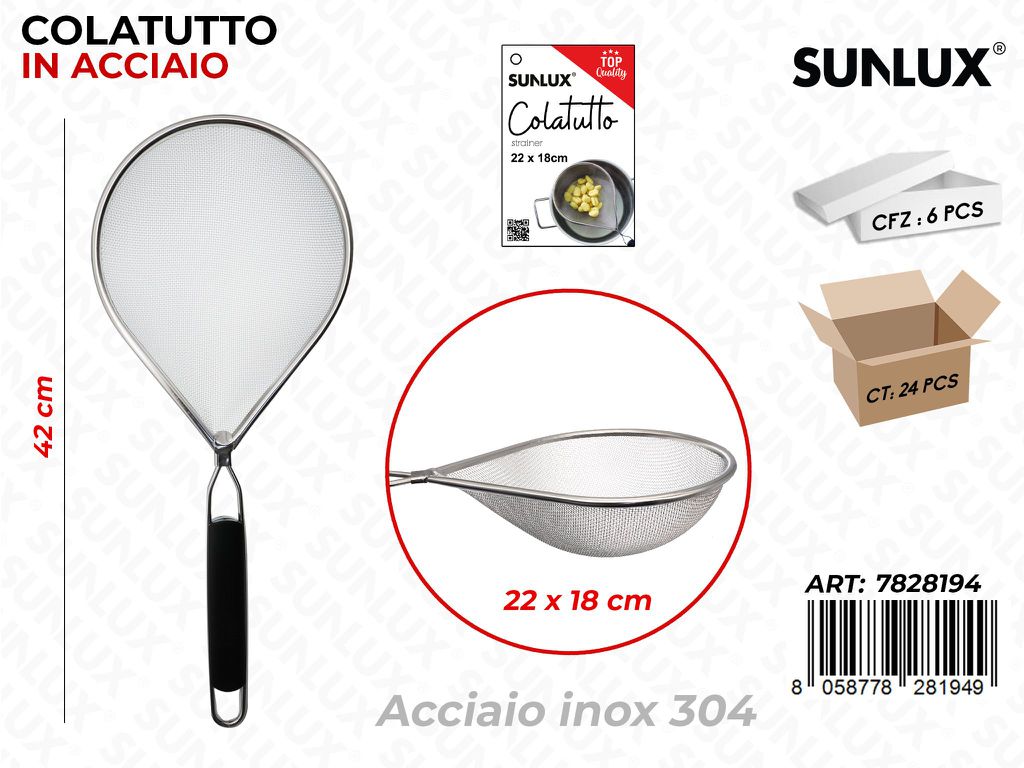 Sunlux Colatutto Acc.inox 304 22*18CM