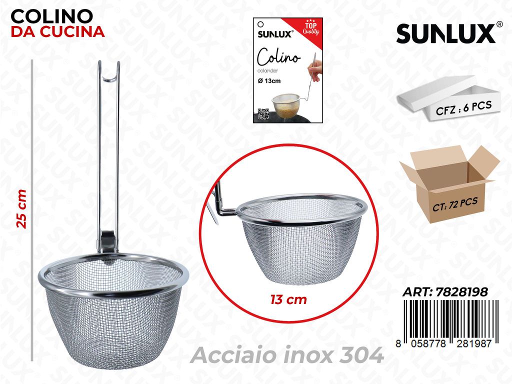 Sunlux Colino Cucina in Acciaio 304 25*13CM