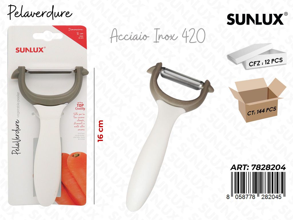 Sunlux Pelaverdure Acciaio 420 16CM