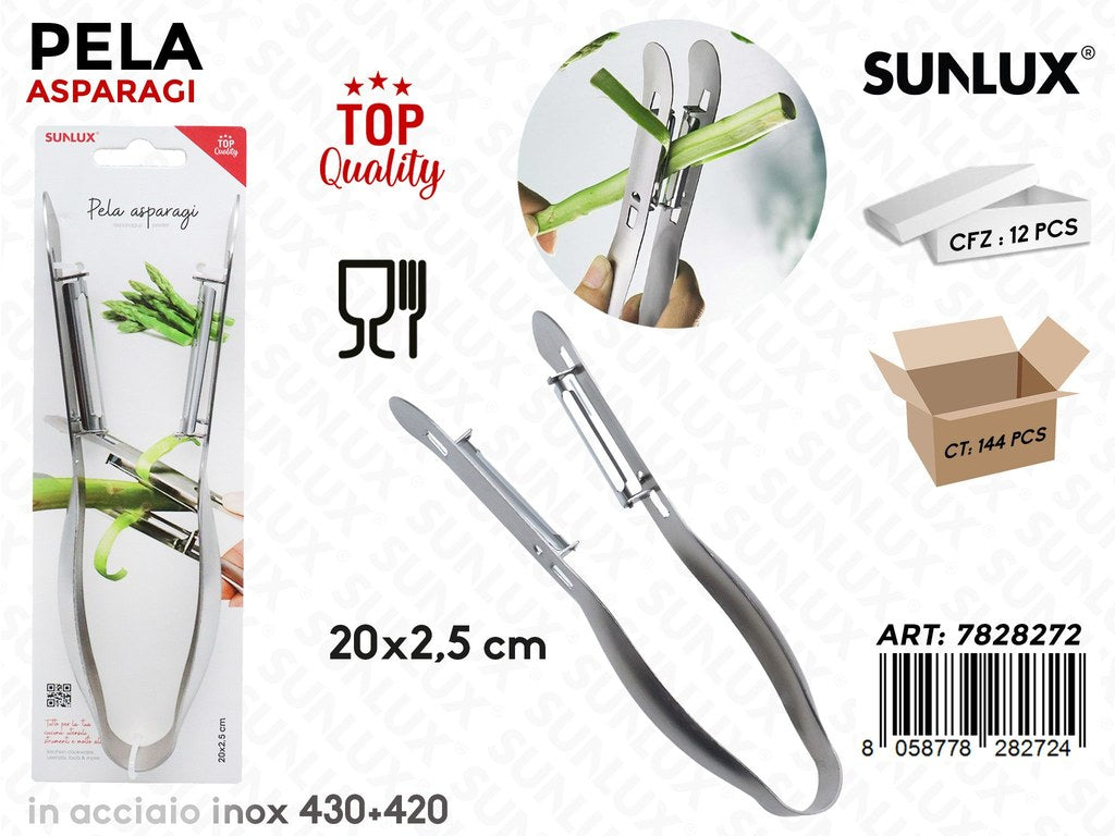Sunlux Pela Asparagi Acc.inox 20CM