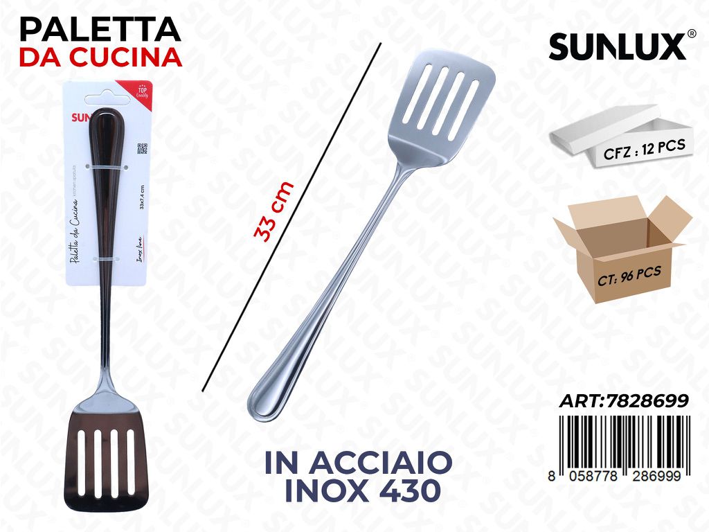 Sunlux Paletta da Cucina Acc.inox 430 33CM
