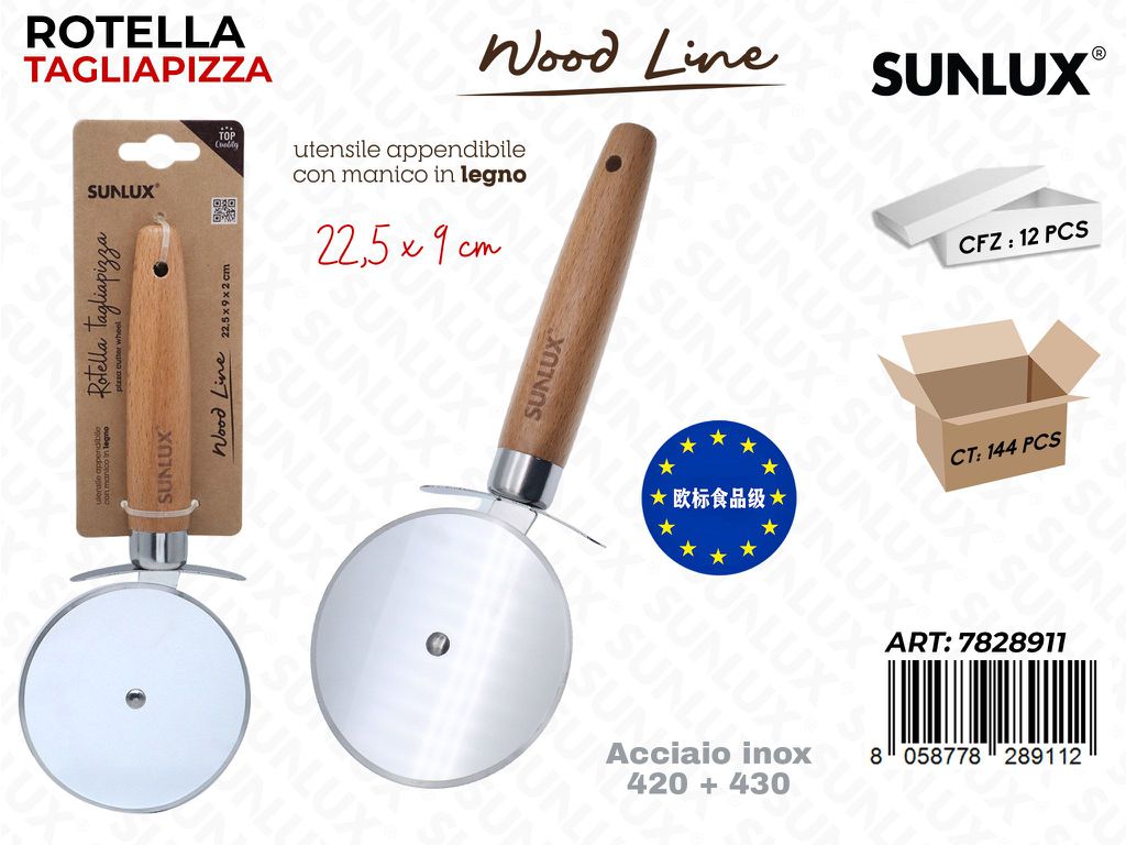 Sunlux Wood L. Rotella Tagliapasta Acc. 420/430 22.5*9CM