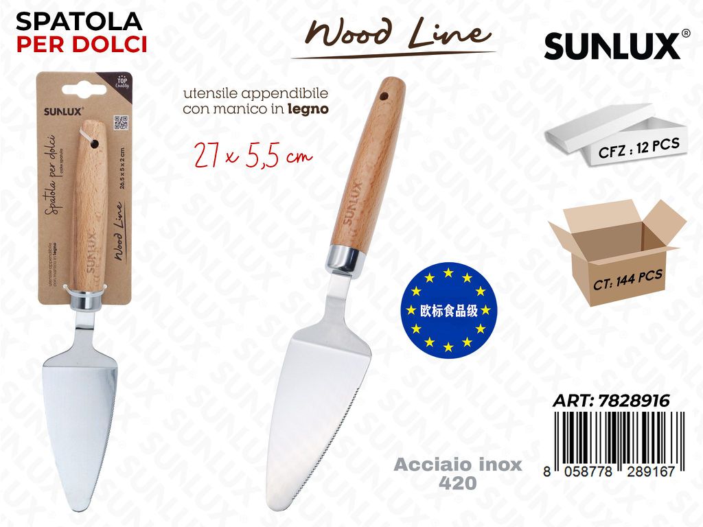 Sunlux Wood L. Spatola Dolci Acc. 420 27*5.5CM
