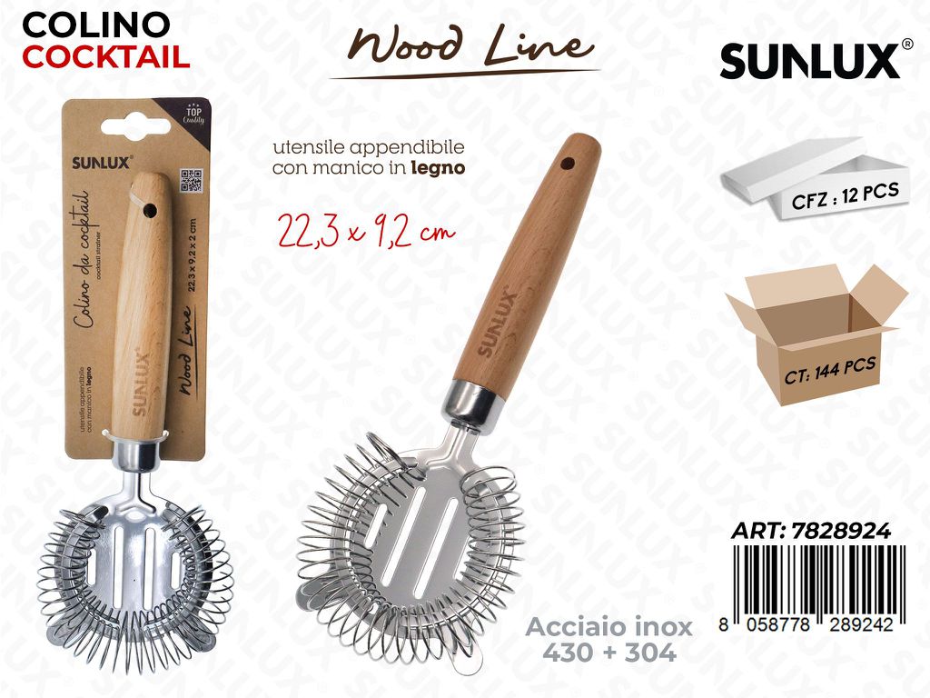 Sunlux Wood L. Colino Cocktail ACC.430/304 22.3*9.2CM